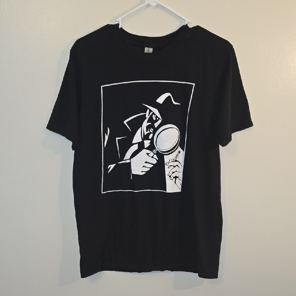 Gildan Black Detective Cannabox Graphic Tee LOT-H